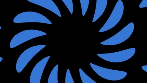 Shape rotates and increases in size, covers the background and disappears. Stock Footage 117031553