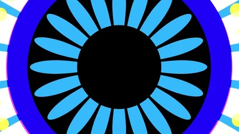 Shape rotates and increases in size, covers the background and disappears. Stock Footage 117672219