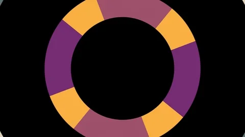 Shape rotates and increases in size, covers the background and disappears. Stock Footage 117672291