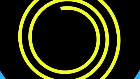 Shape rotates and increases in size, covers the background and disappears. Video stock 118642949