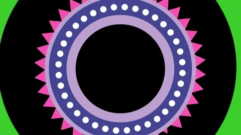 Shape rotates and increases in size, covers the background and disappears. Stock Footage 118643018