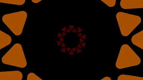 Shape rotates and increases in size, covers the background and disappears. Stock Footage 119355903