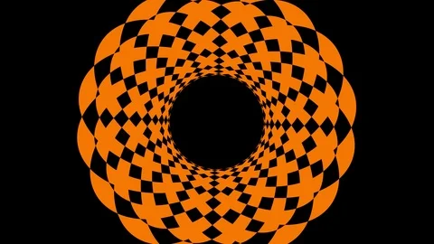 Shape rotates and increases in size, covers the background and disappears. Stock Footage 120204912