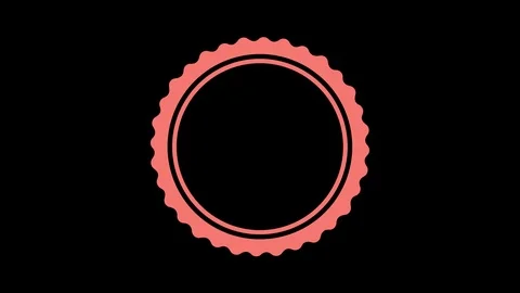 Shape rotates and increases in size, covers the background and disappears. Stock Footage 121224422