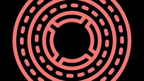 Shape rotates and increases in size, covers the background and disappears. Stock Footage 121224485