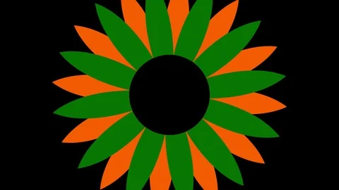 Shape rotates and increases in size, covers the background and disappears. Stock Footage 121404016