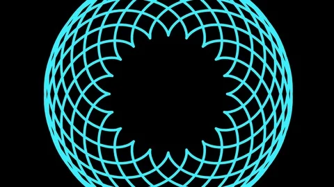 Shape rotates and increases in size, covers the background and disappears. Stock Footage 121591177