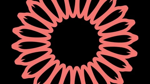 Shape rotates and increases in size, covers the background and disappears. Stock Footage 121954222