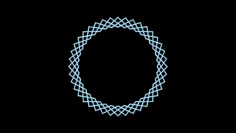 Shape rotates and increases in size, covers the background and disappears. Stock Footage 123488586