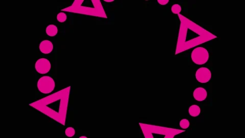 Shape rotates and increases in size, covers the background and disappears. Stock Footage 132545567