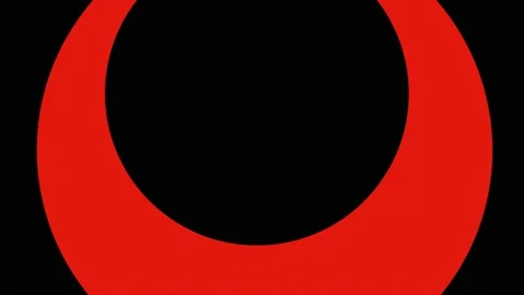 Shape rotates and increases in size, covers the background and disappears. Stock Footage 132545569