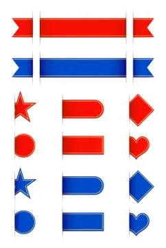 Shape set vector Stock Illustration