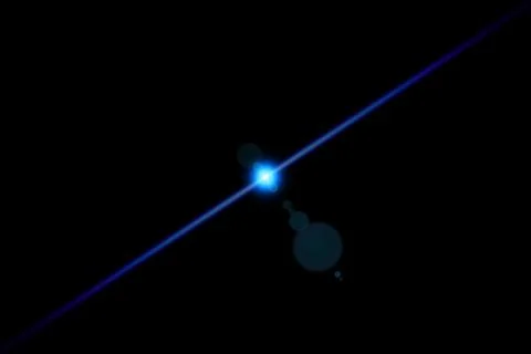 Shape, Single Line, Light Beam, Spotlight, Star. Stock Illustration