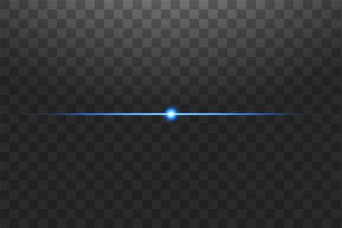 Shape, Single Line, Light Beam, Spotlight, Star. Blue neon lines with light Stock Illustration