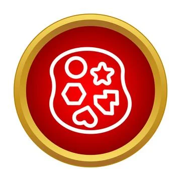 Shape sorter toy developing early childhood education skills イラスト素材