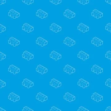 Shape sorter toy pattern vector seamless blue 스톡 일러스트