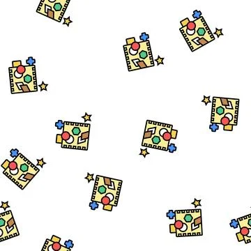 Shape sorting vector seamless pattern Stock Illustration