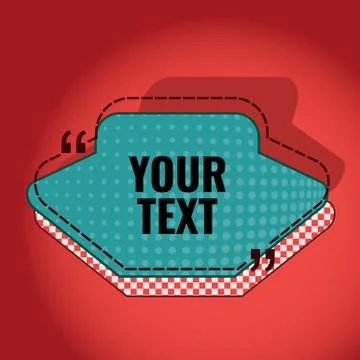 Shape speech talking cloud red 스톡 일러스트