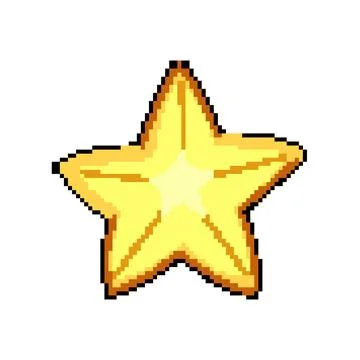 Shape star pixel art vector illustration 스톡 일러스트