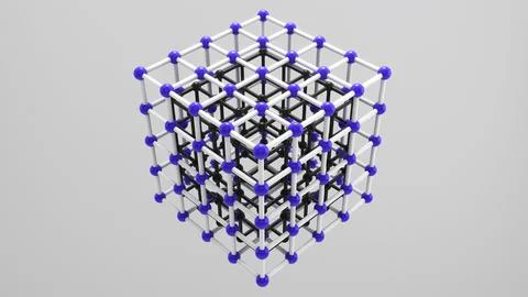 The shape structure of nanotechnology,Nanotechnology of the future,abstract.. Foto stock