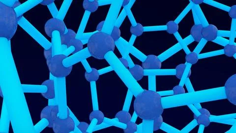 The shape structure of nanotechnology,Nanotechnology of the future,abstract.. Stock Photos