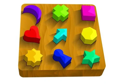 Shape toy Stock Illustration