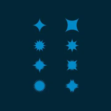 Shape vector design unique modern set Stock Illustration
