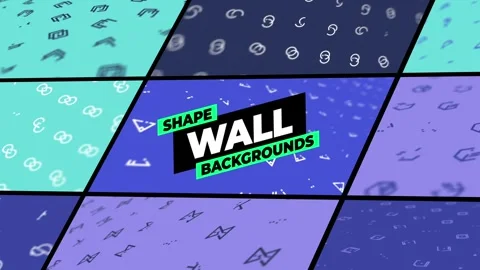 Shape Wall Backgrounds After Effects素材