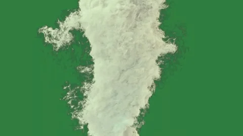 Shape of a white cloud on in map large clouds are cartoonish Stock Footage 335978183