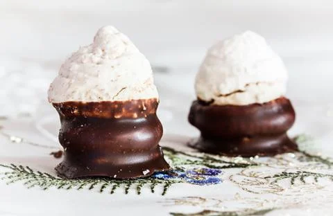 Shaped cap sweets Foto stock