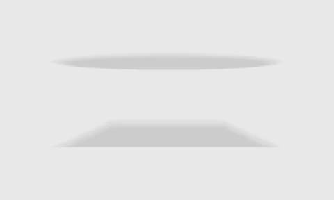 Shaped Drop Shadow as Visual Effect in Graphic Design Vector Set Illustration