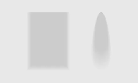 Shaped Drop Shadow as Visual Effect in Graphic Design Vector Set Illustration