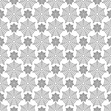 Shaped pattern with black lines Stock Illustration