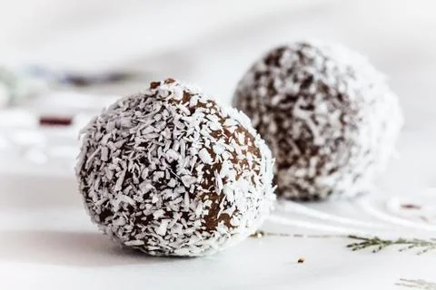 Shaped sphere chocolate sweets Stock Photos