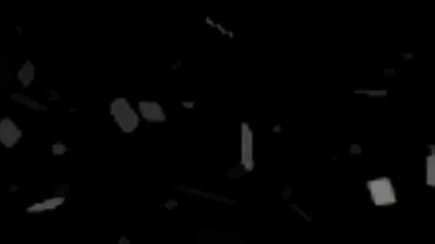 Shapeless light reflections drifting in cinematic glowing particle flow Stockbeeldmateriaal 335508053