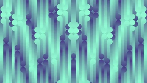 Shapes and patterns in neon colors in motion. 3d rendering loop animation Stock Footage 276730487