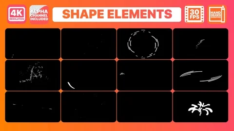 Shapes And Titles Stock After Effects