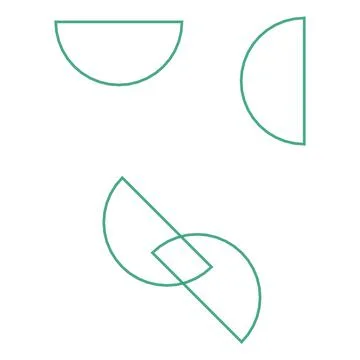 Shapes of a background Illustrazione stock