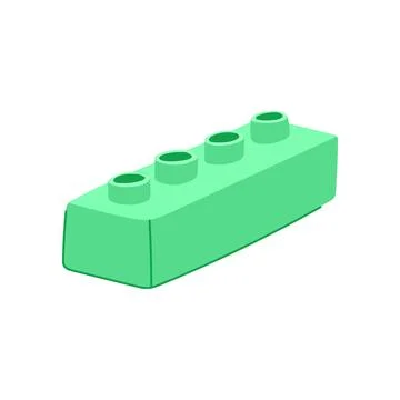 Shapes building blocks cartoon vector illustration Stock Illustration