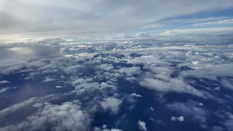 Shapes of clouds shot from above Stock Footage 295490157