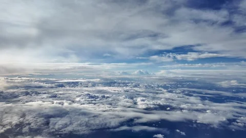 Shapes of clouds shot from above Stock Footage 295490532
