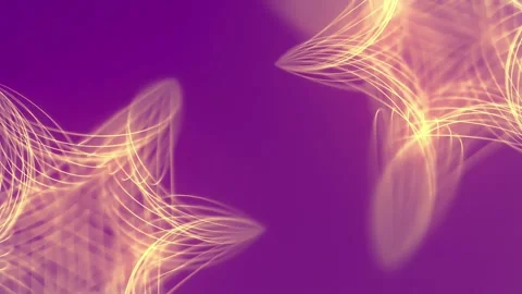 Shapes composed of thin light lines. 3d rendering loop animation 4K Stock Footage 295843848