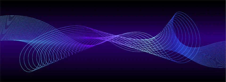 Shapes created with lines in the space. Creative neon colors. 스톡 일러스트