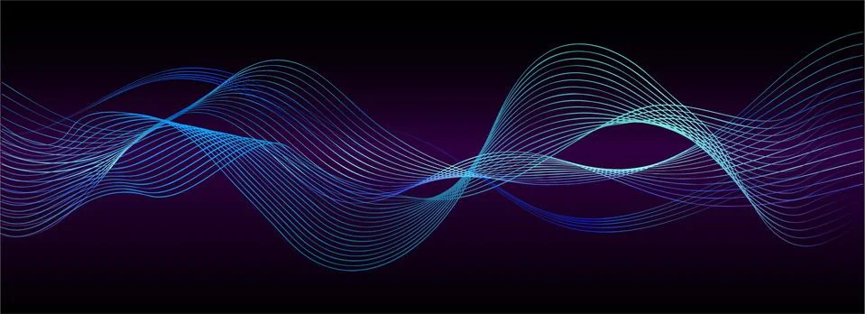 Shapes created with lines in the space. Creative neon colors 스톡 일러스트