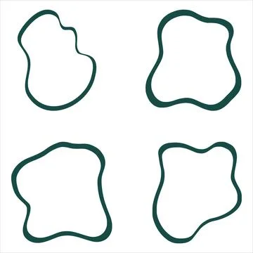 Shapes design. Colorful shape design. Irregular shape. design elements Stock Illustration