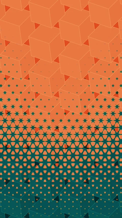 Shapes Flow Spinning Cubes Elegant Seamless Looping Stock Footage 272168197