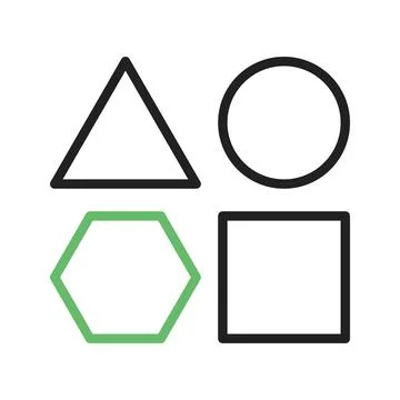 Shapes icon vector image. Stock-Illustration