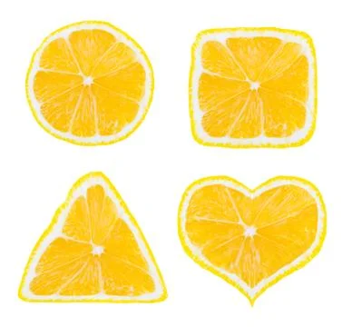 Shapes of lemon fruit Foto stock