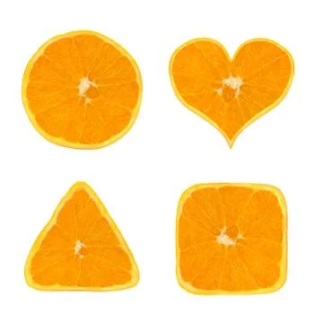 Shapes of orange fruit 스톡 사진