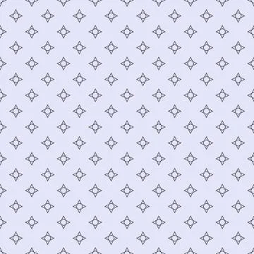 Shapes pattern seamless. Monochrome background from dotted lines. Vector Stock Illustration